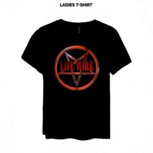 Live Wire - Motley Crue Tribute -  Ladies Black Fitted T-Shirt