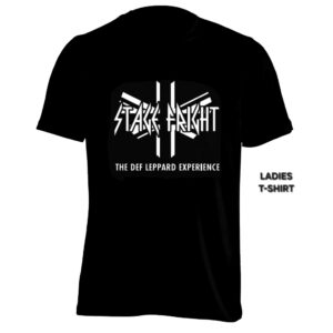Stage Fright – The Def Leppard Experience -  Ladies Black Fitted T-shirt